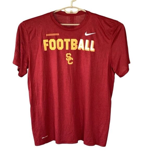 NWT Nike Dri-Fit USC Trojan Football T-Shirt Men’s 2XL - Picture 1 of 7